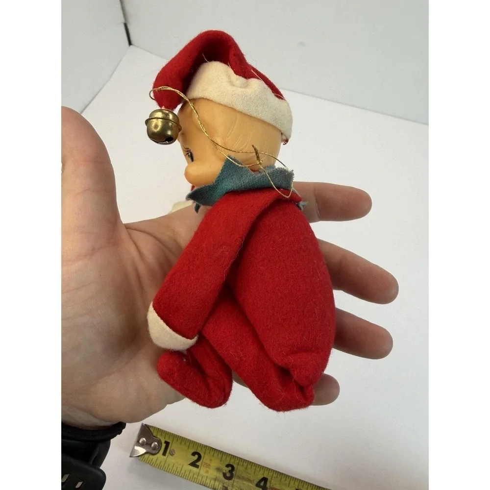 Christmas Knew Hugger Elf Ornament Shelf Sitter Pixie Kitschy Holiday Lot 2 READ